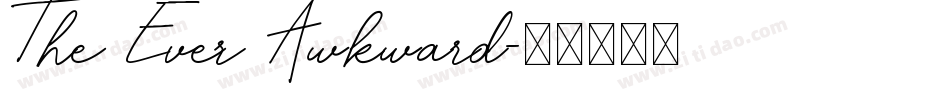 The Ever Awkward字体转换